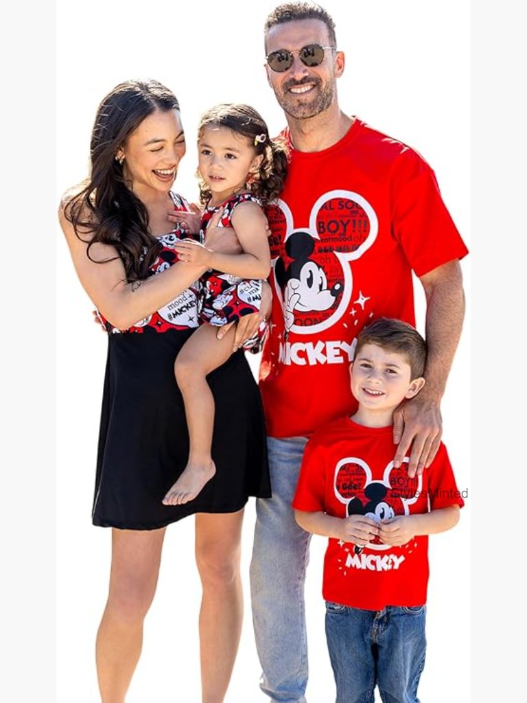 Girls Mickey Mouse Sleeveless Dress 88% Polyester 12% Spandex Machine Washable